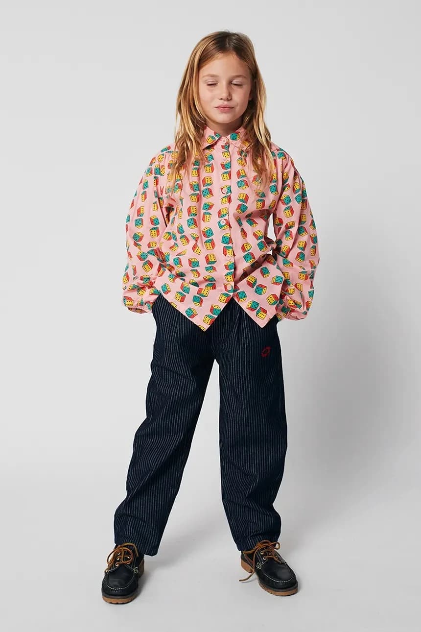 Детская хлопковая рубашка Dices - фото 8