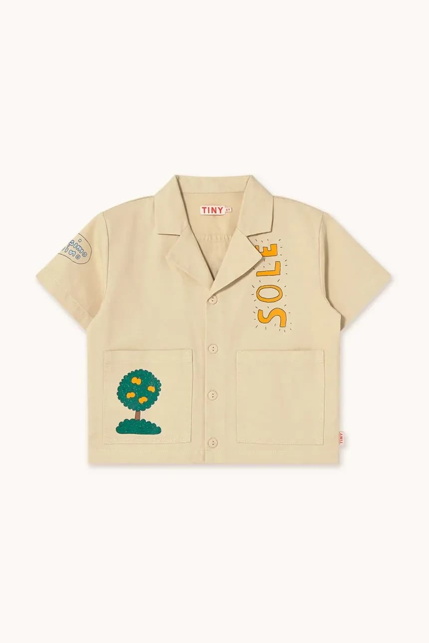 Детская хлопковая рубашка ARTSY TREE SHIRT - фото 2