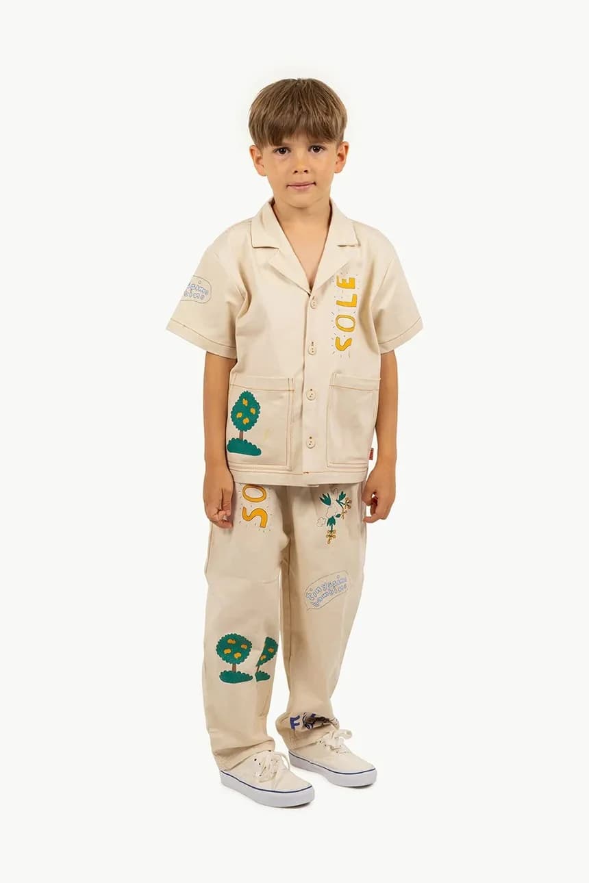 Детская хлопковая рубашка ARTSY TREE SHIRT - фото 4