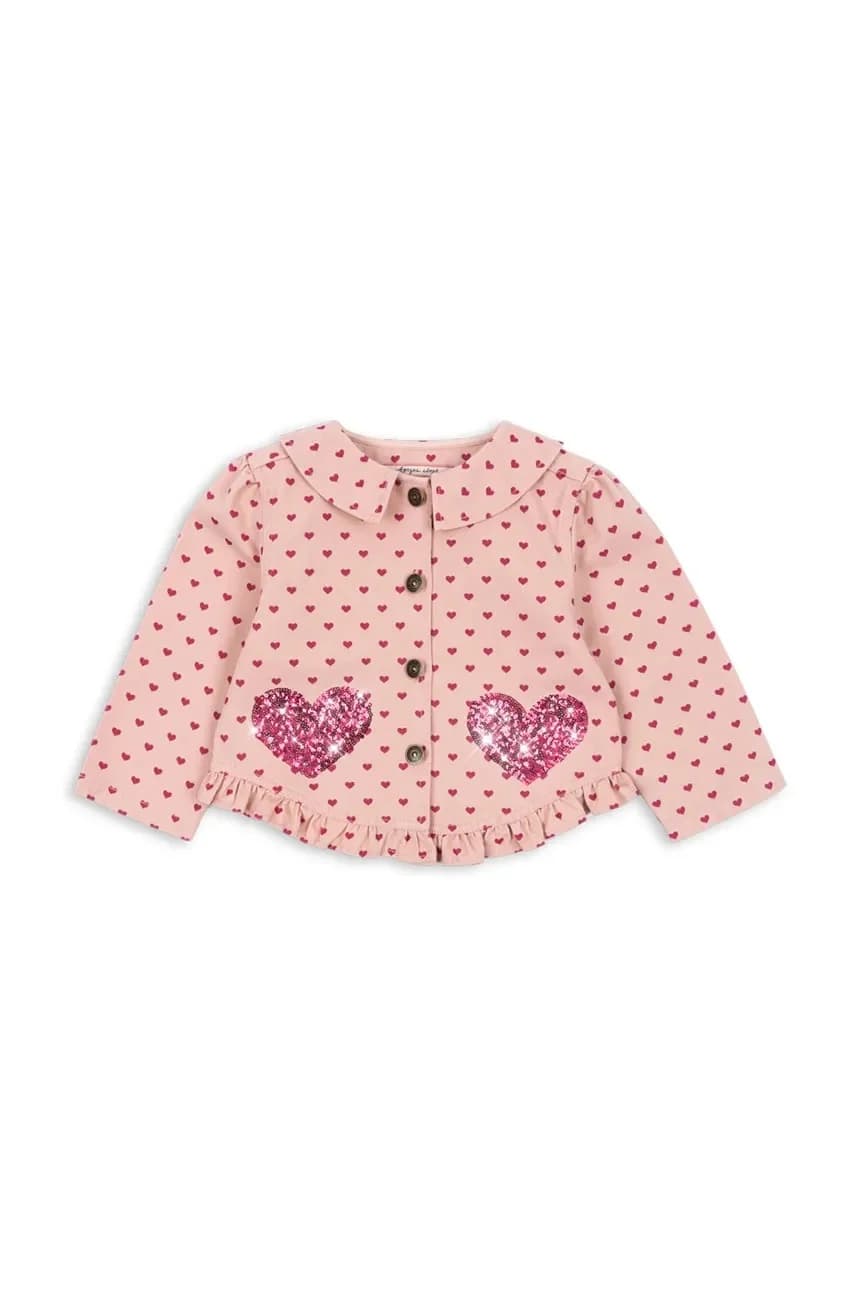 Детская хлопковая куртка NOLA SEQUIN SHIRT JACKET GOTS - фото 2