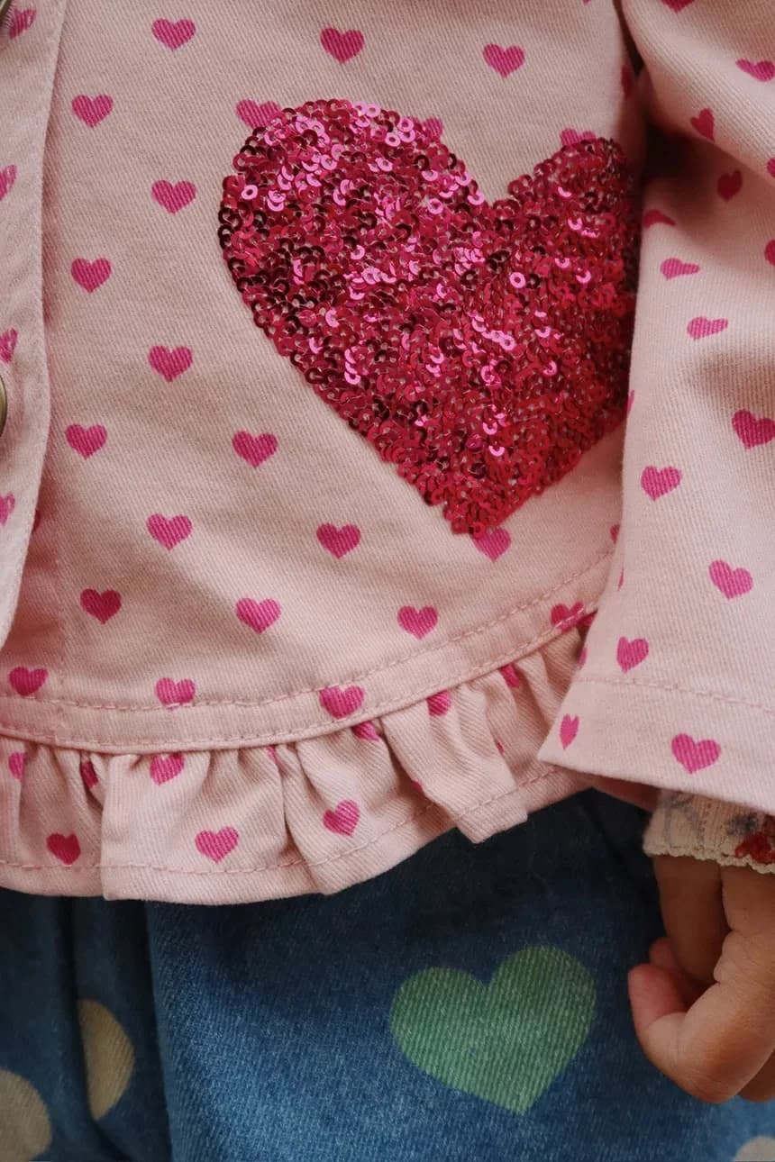 Детская хлопковая куртка NOLA SEQUIN SHIRT JACKET GOTS - фото 6