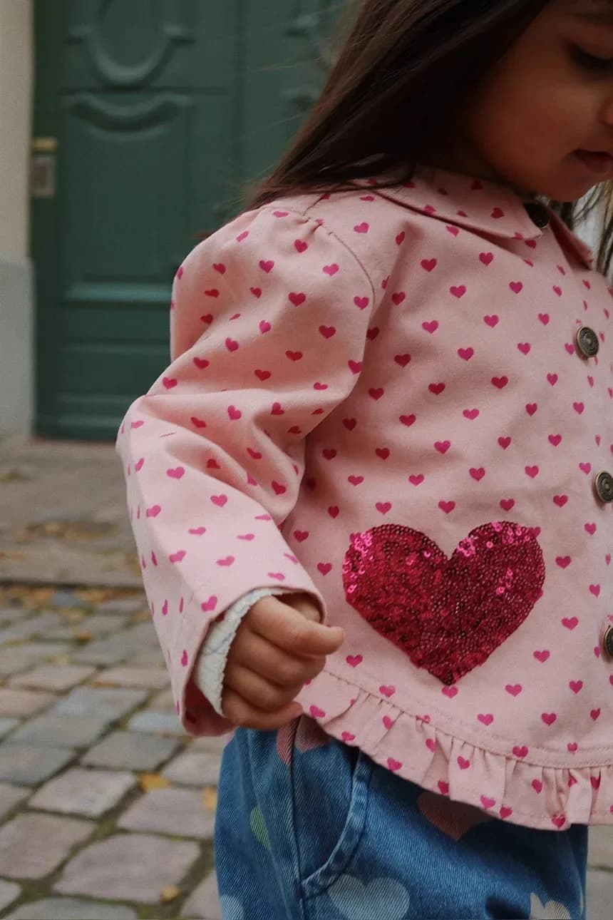 Детская хлопковая куртка NOLA SEQUIN SHIRT JACKET GOTS - фото 7