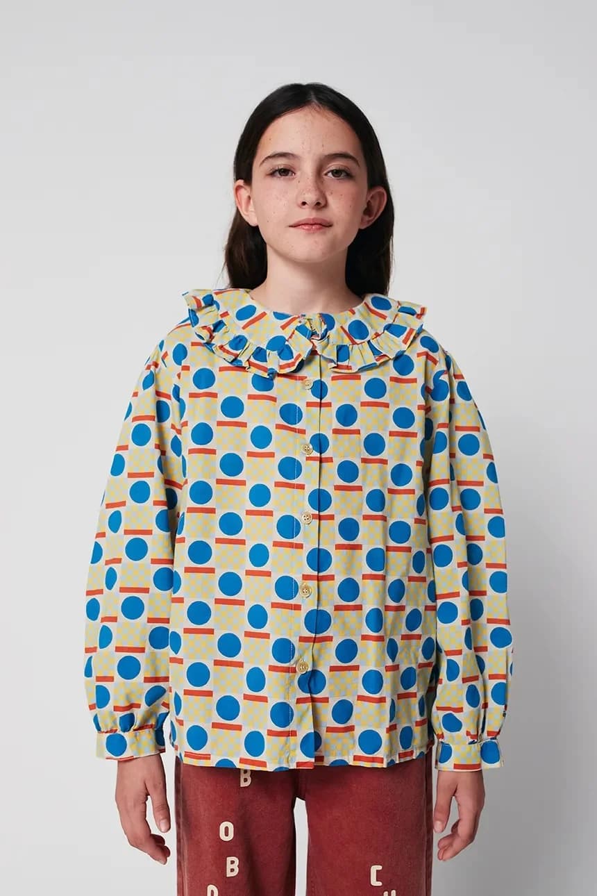 Детская хлопковая рубашка Geometric Scacs