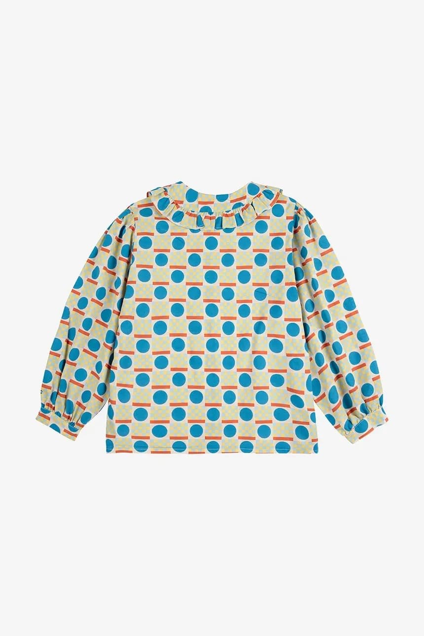 Детская хлопковая рубашка Geometric Scacs - фото 3