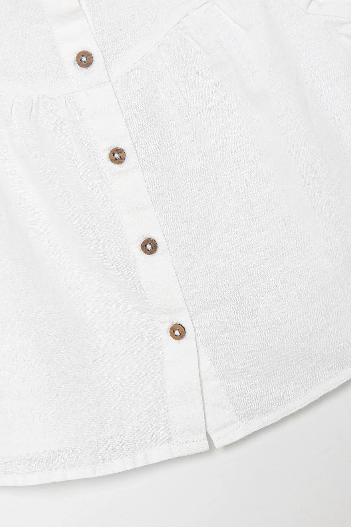 Детская льняная рубашка - фото 3