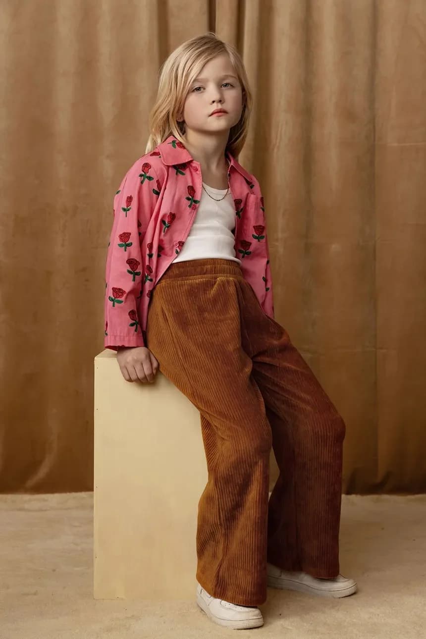 Детская хлопковая рубашка Roses