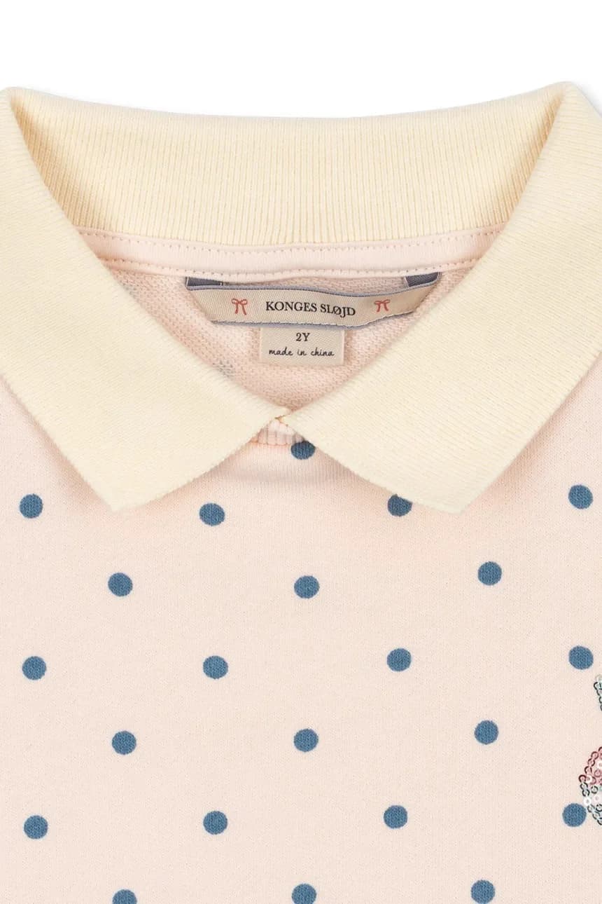 Детская толстовка из хлопка SPOTTY LS POLO GOTS - фото 4