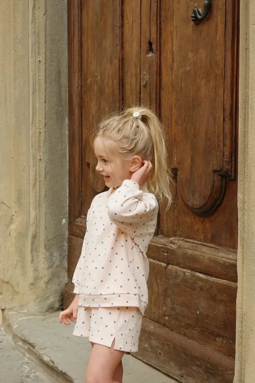 Детская толстовка из хлопка SPOTTY LS POLO GOTS - фото 9