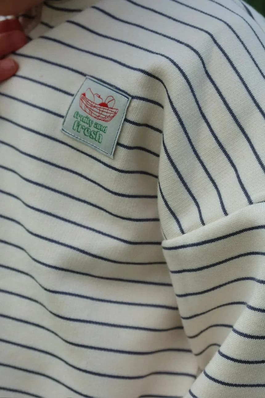 Детская толстовка LOU STRIPE HALF ZIP SWEAT OCS - фото 8