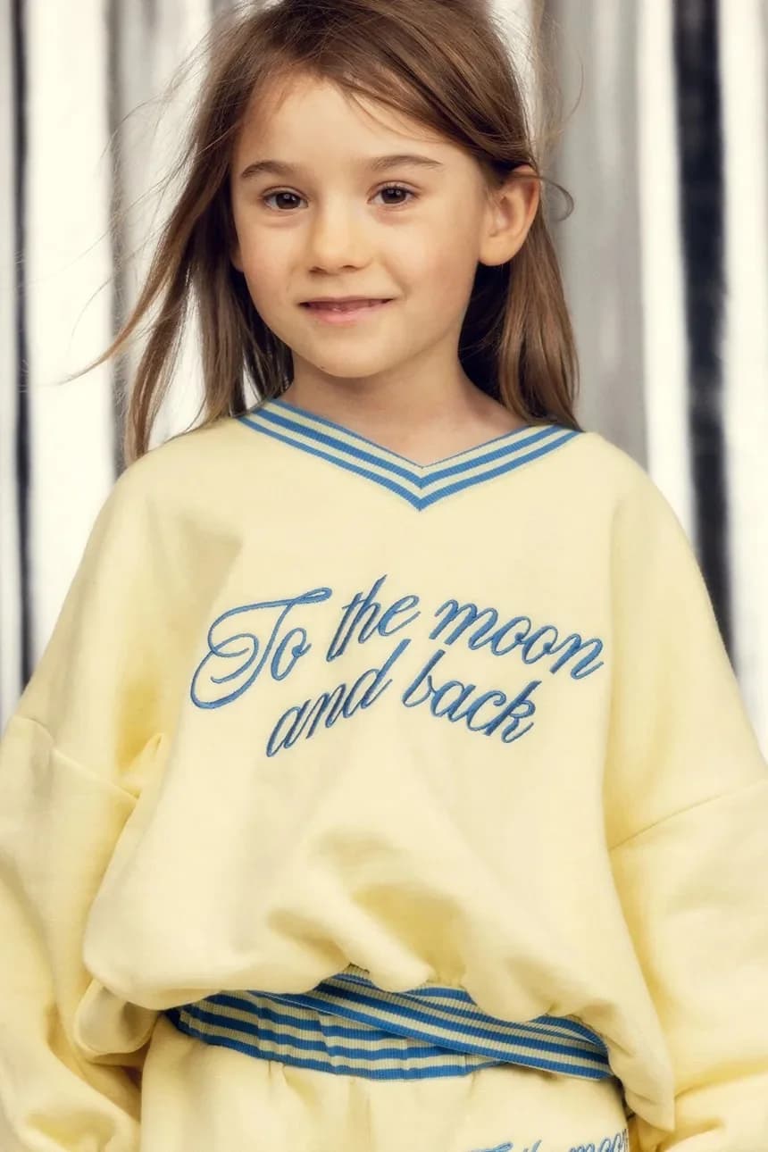 Детская хлопковая толстовка To the Moon