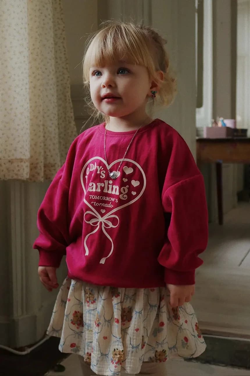 Детская толстовка из хлопка VELOU BLOUSE GOTS