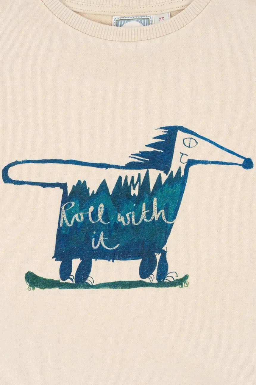 Детская толстовка из хлопка RHW X KS ROLLER SWEAT OCS - фото 5