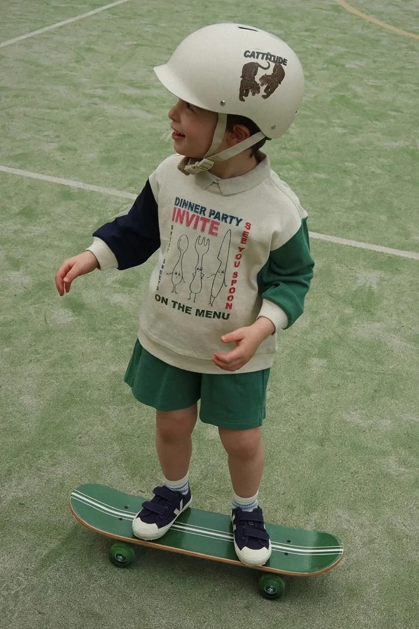 Детская толстовка из хлопка SPOTTY LS POLO GOTS