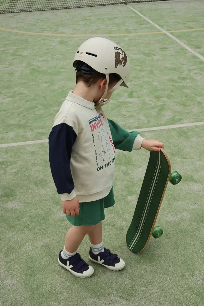 Детская толстовка из хлопка SPOTTY LS POLO GOTS - фото 7