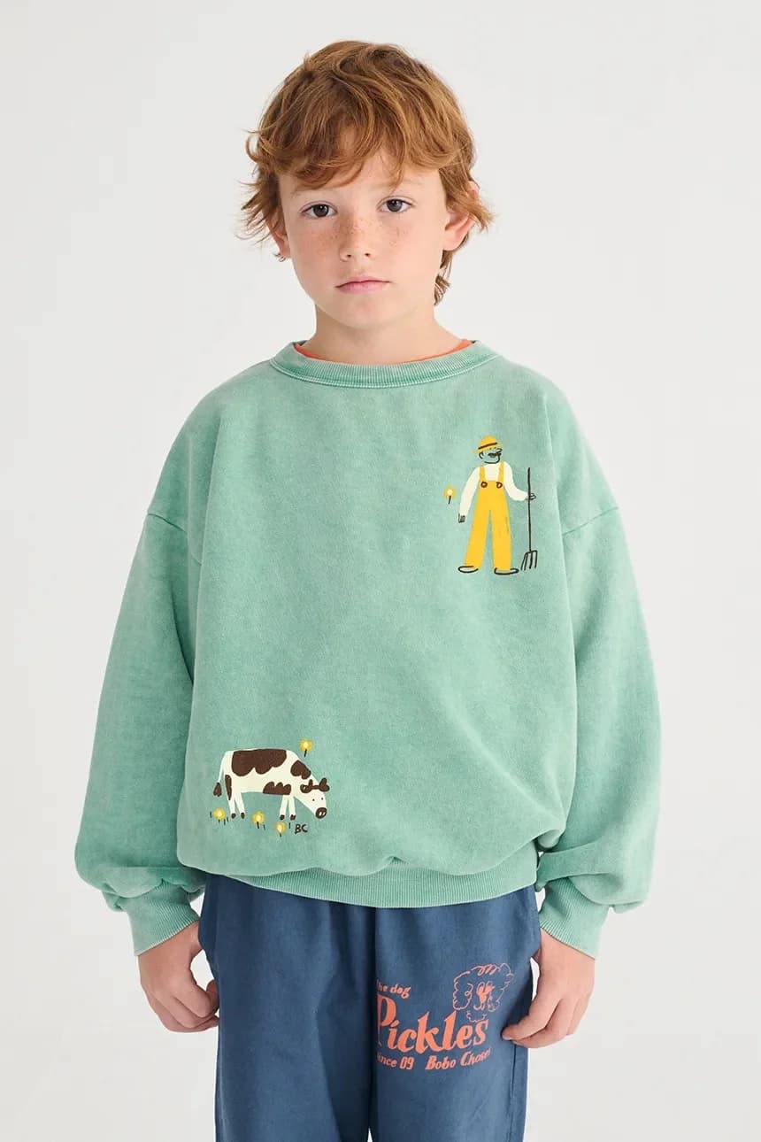 Детская хлопковая толстовка Farm Adventure