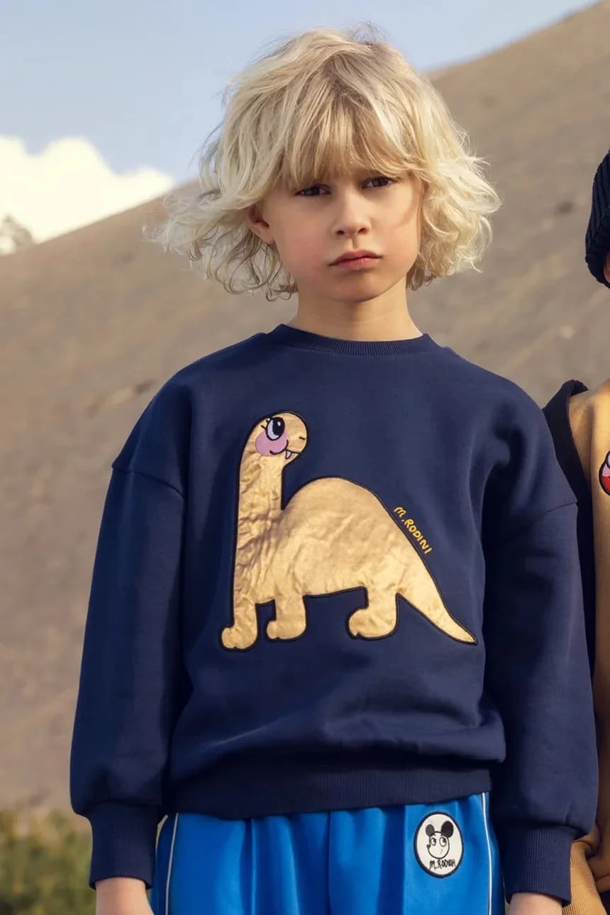 Детская хлопковая толстовка Dino