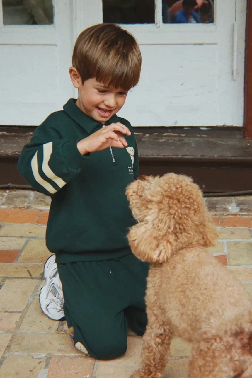 Детская толстовка из хлопка DOGGY HALF ZIP POLO OCS - фото 7