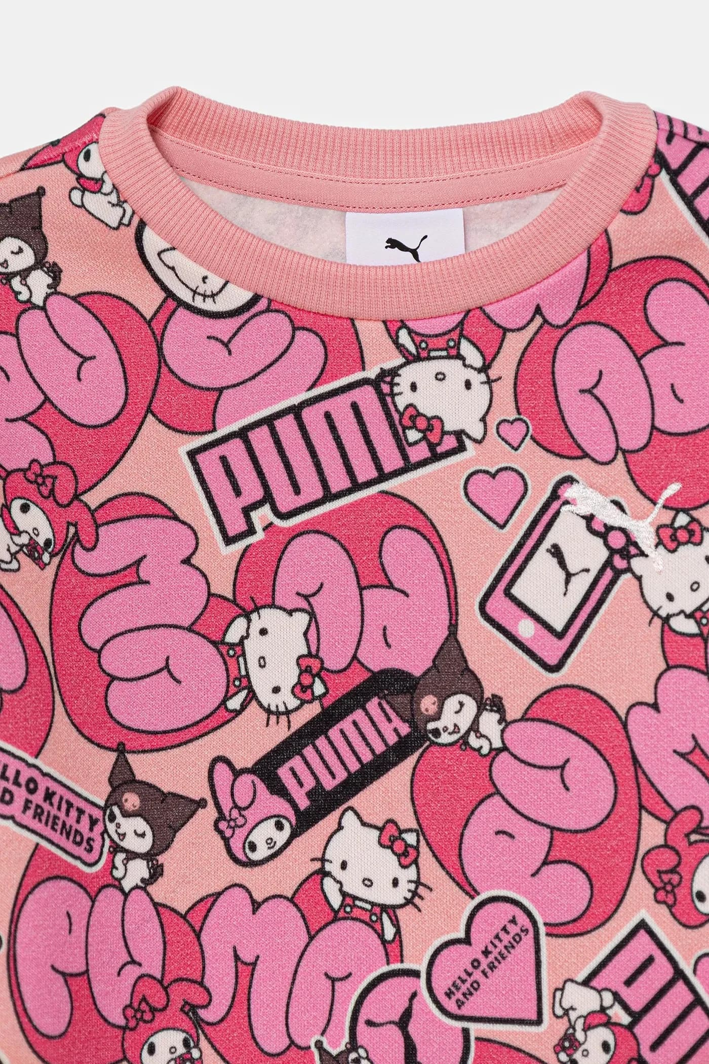 Детская толстовка Puma X HELLO KITTY & FRIENDS Relaxed AOP Crew FL - фото 3