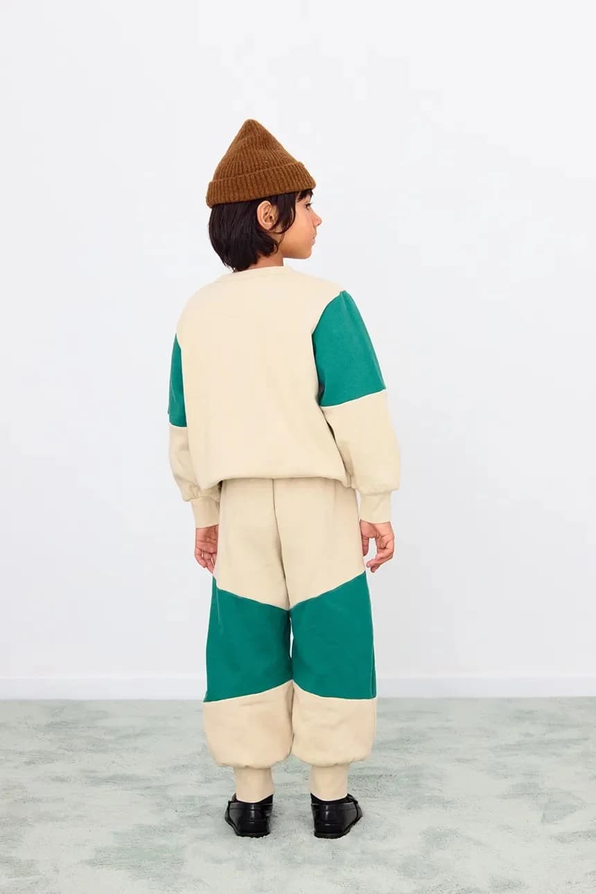 Детская толстовка из хлопка TINY COLOR BLOCK SEATSHIRT - фото 4