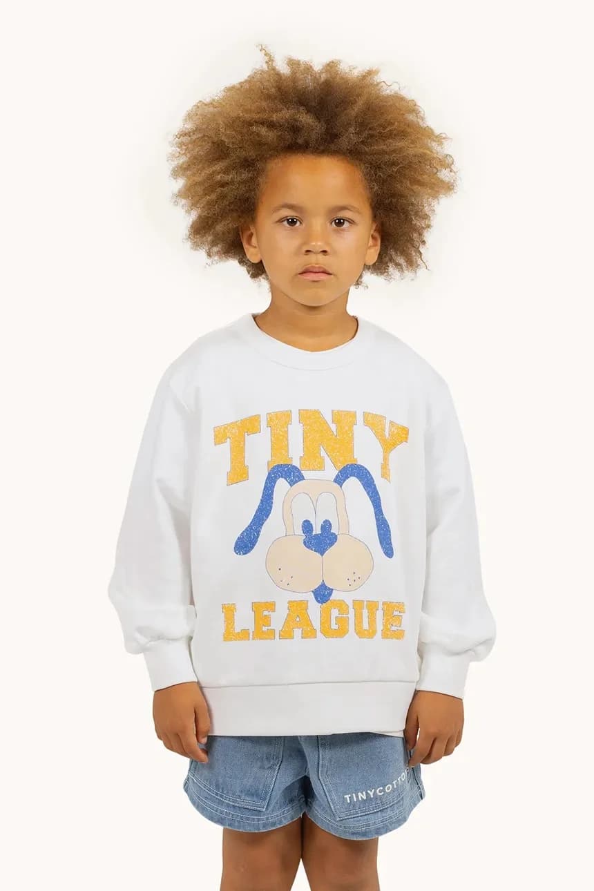 Детская хлопковая толстовка TINY LEAGUE GRAPHIC SEATSHIRT