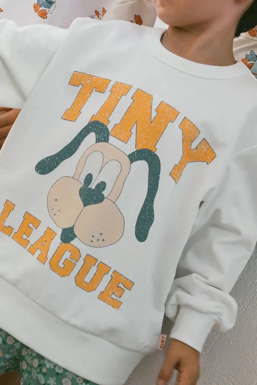 Детская хлопковая толстовка TINY LEAGUE GRAPHIC SEATSHIRT - фото 5