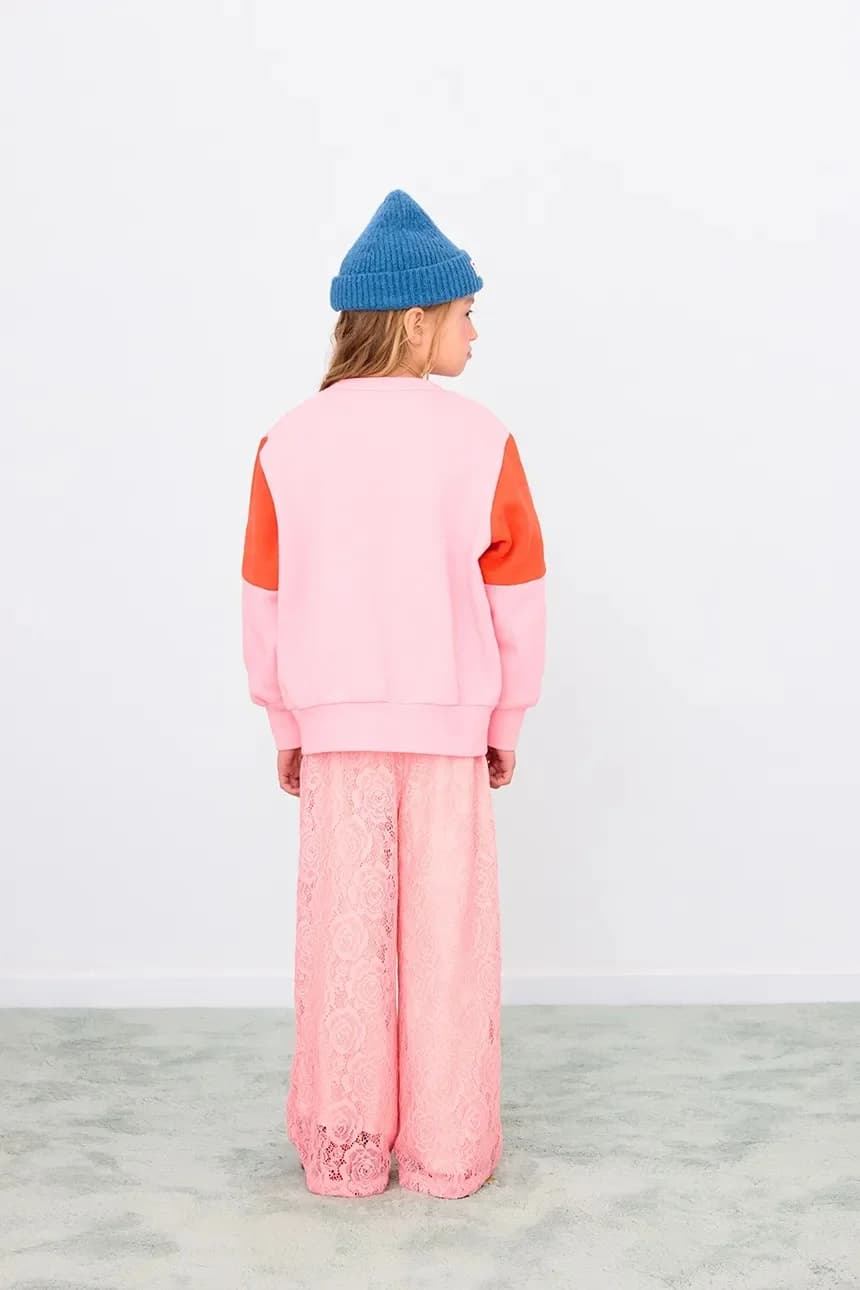 Детская толстовка из хлопка TINY COLOR BLOCK SEATSHIRT - фото 4