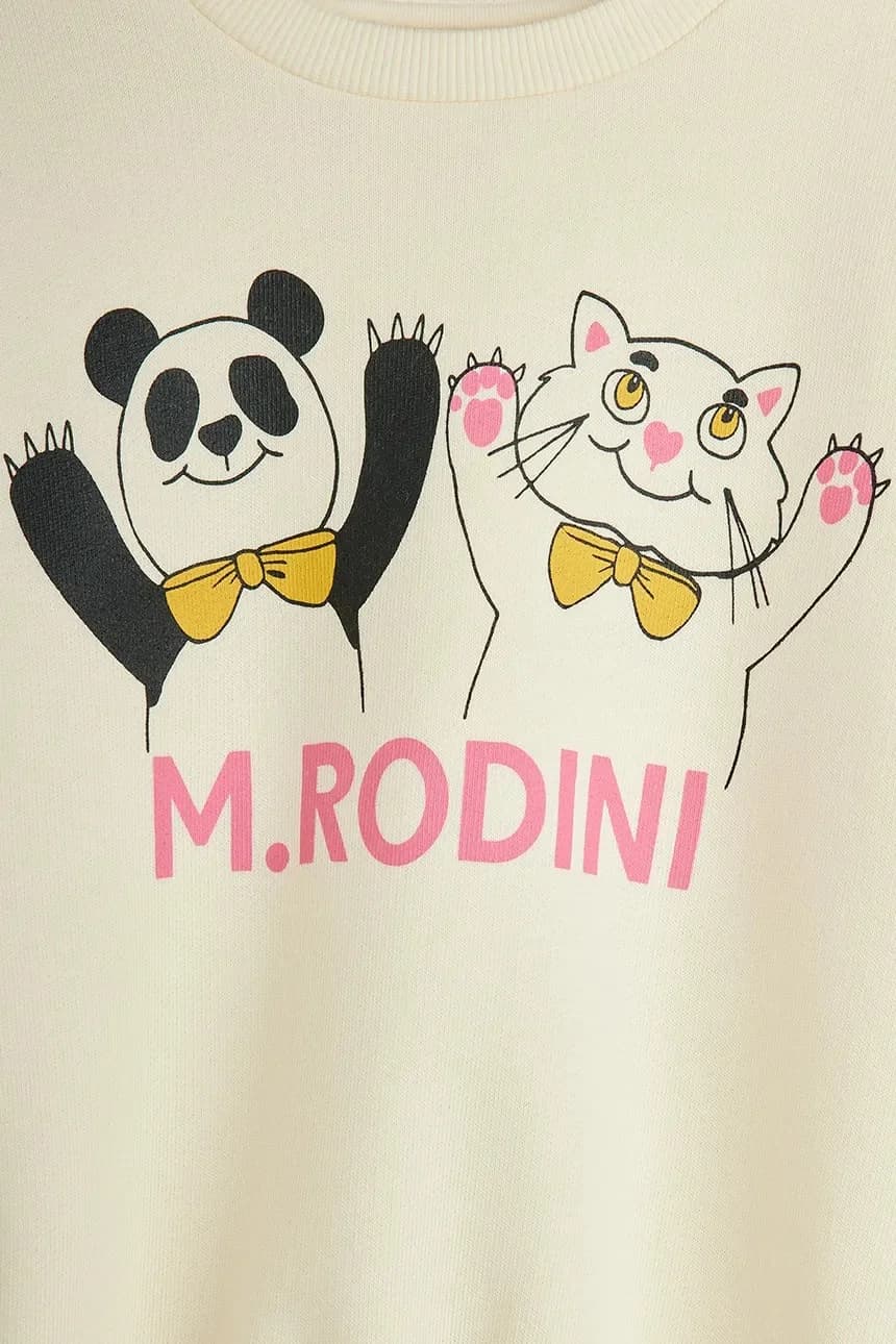 Детский хлопковый свитшот с пандой и котом - фото 3