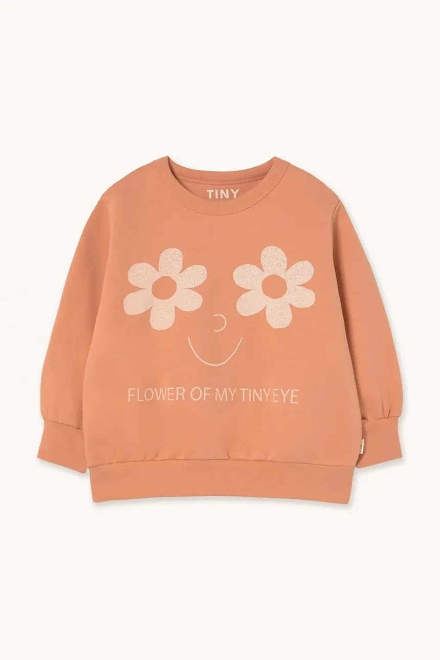 Детская толстовка из хлопка FLOWERS EYES GRAPHIC SEATSHIRT