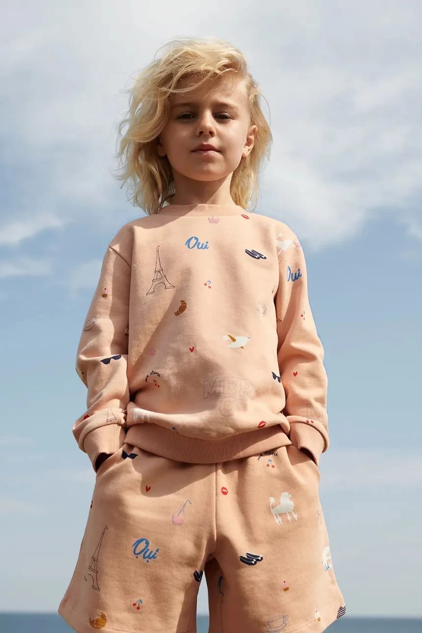 Детская хлопковая толстовка Thora Printed Sweatshirt