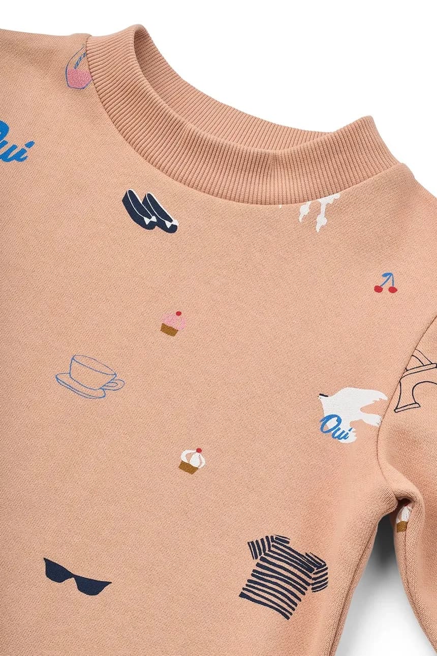 Детская хлопковая толстовка Thora Printed Sweatshirt - фото 4