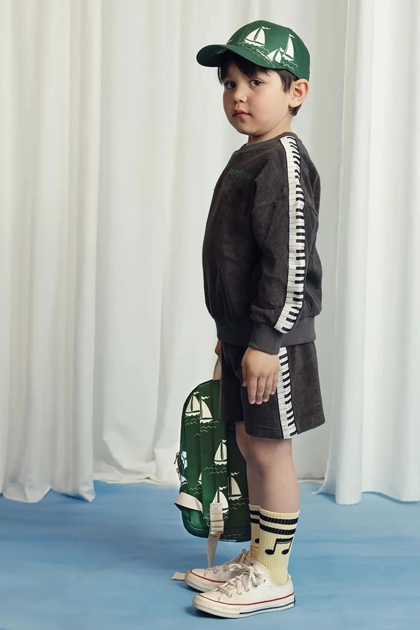 Детская хлопковая толстовка Piano из махровой ткани