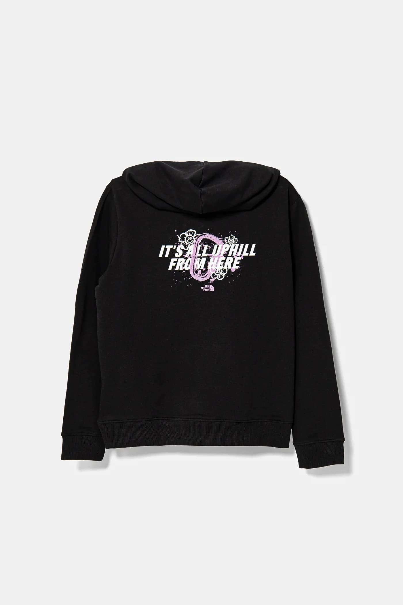 Детская хлопковая толстовка GRAPHIC RELAXED HOODIE - фото 2