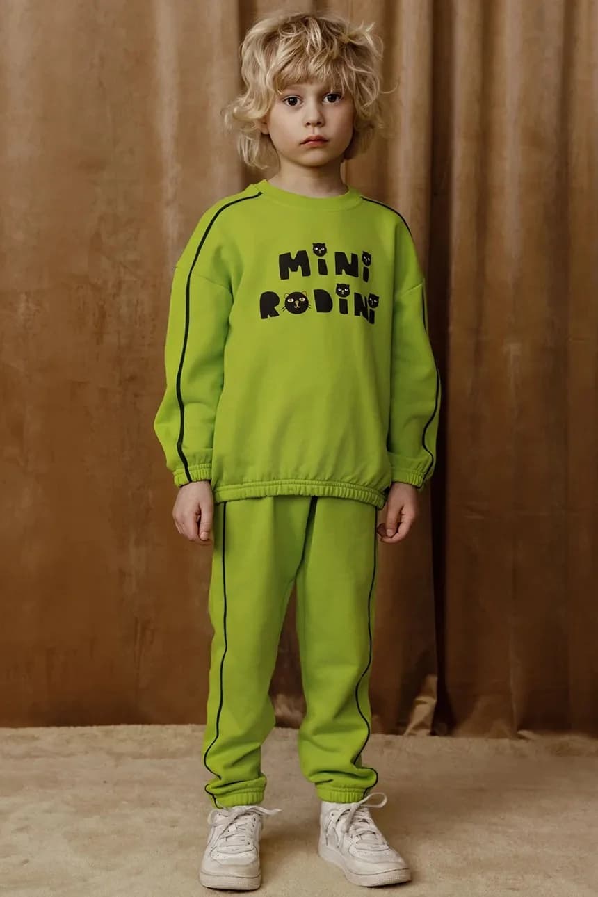 Детский хлопковый свитшот Mini Rodini Cats