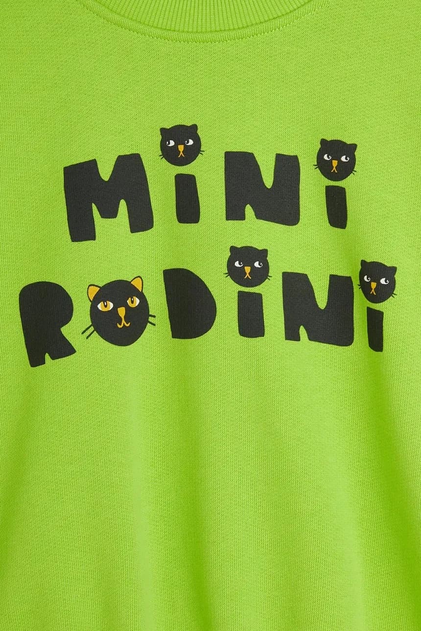 Детский хлопковый свитшот Mini Rodini Cats - фото 4