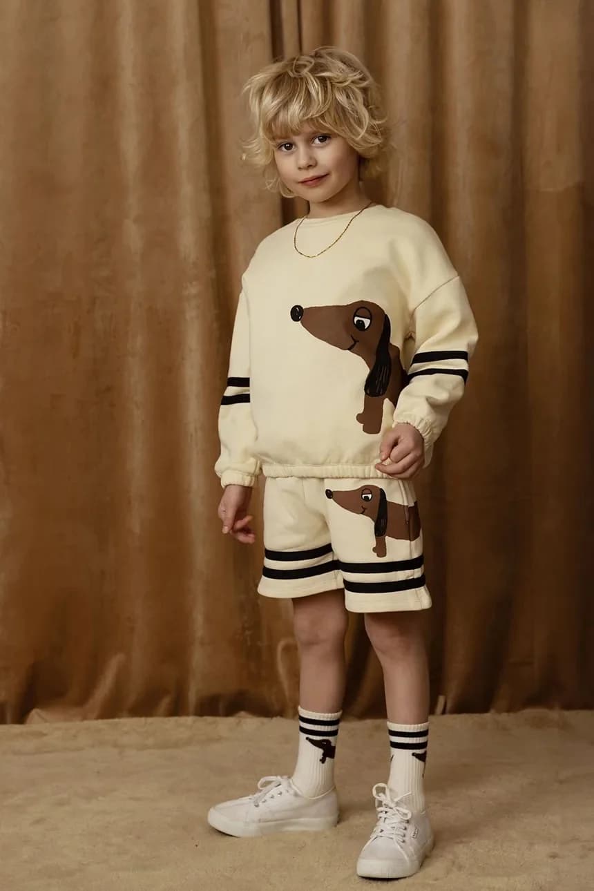 Детская хлопковая толстовка с собакой