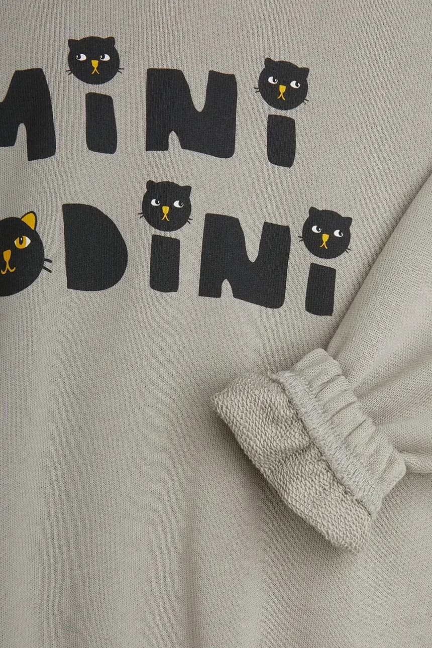 Детский хлопковый свитшот Mini Rodini Cats - фото 5