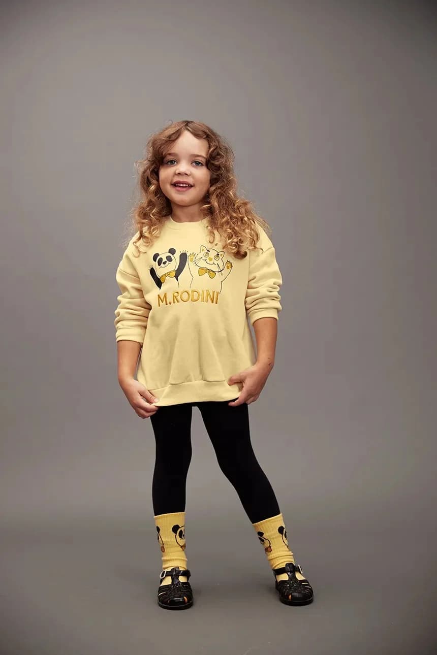 Детский хлопковый свитшот с пандой и котом - фото 6