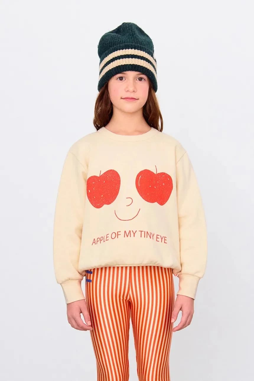 Детская толстовка из хлопка APPLES EYES GRAPHIC SEATSHIRT