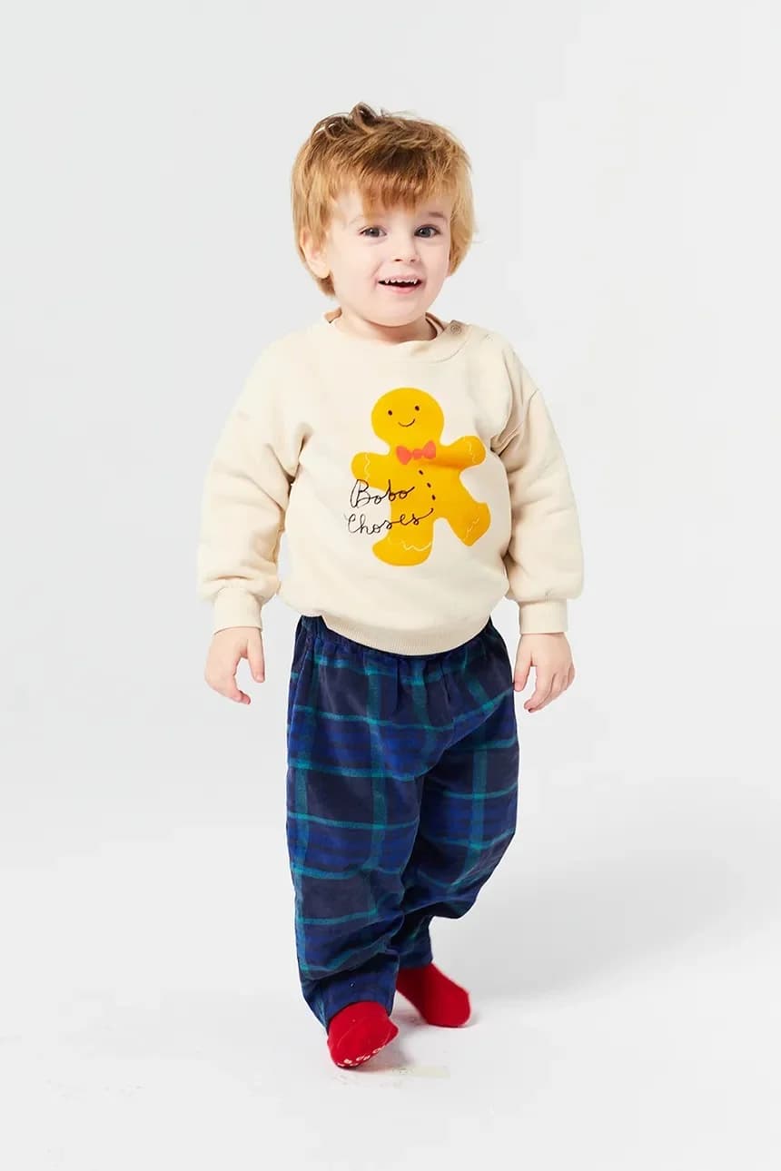 Детский хлопковый свитшот "Имбирный пряник"