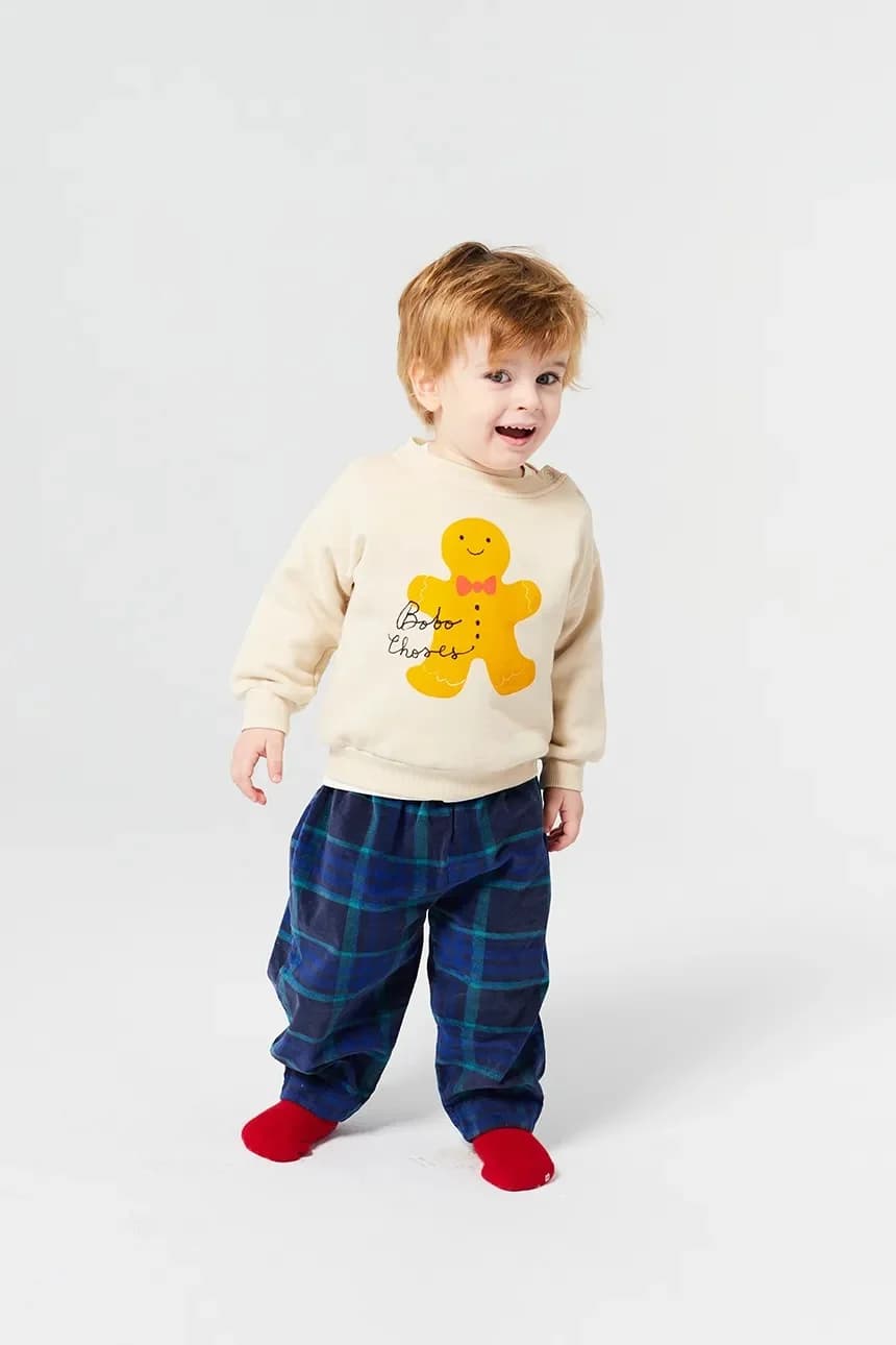 Детский хлопковый свитшот "Имбирный пряник" - фото 4