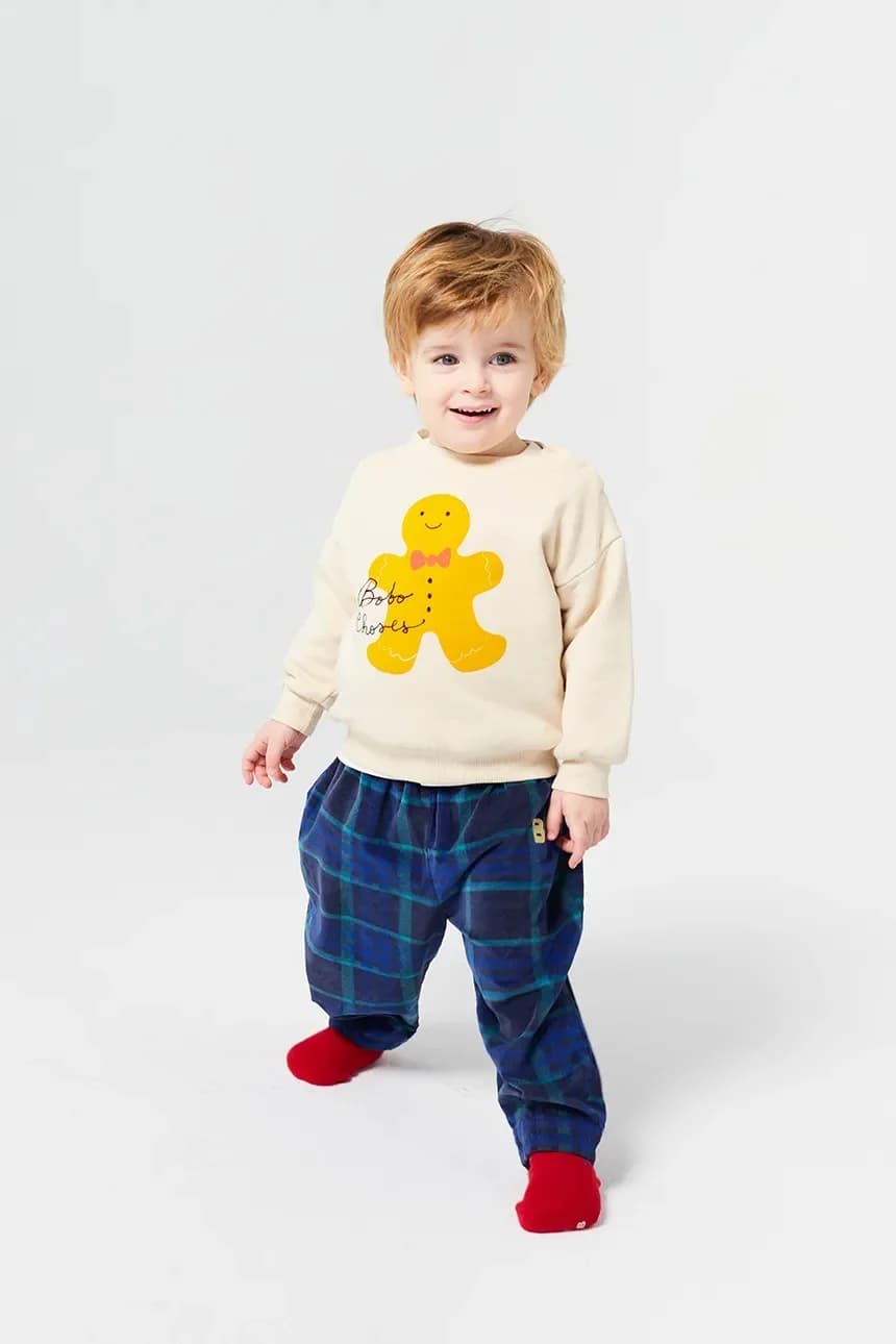 Детский хлопковый свитшот "Имбирный пряник" - фото 5