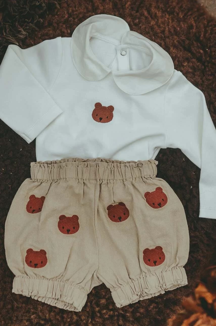 Хлопковое детское боди Davo Bodysuit Bear - фото 6