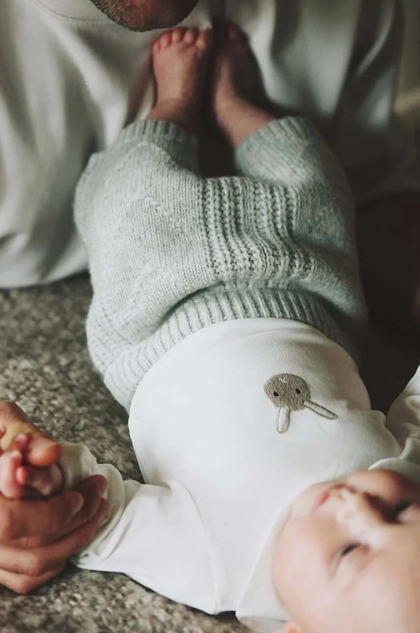 Хлопковое детское боди Davo Bodysuit Bunny