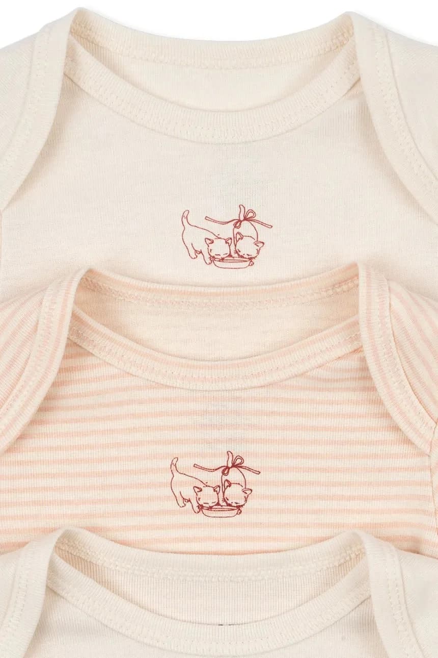 FIO STRIPE 3 PACK LS BODY OCS Комплект из 3 боди для малышей - фото 3