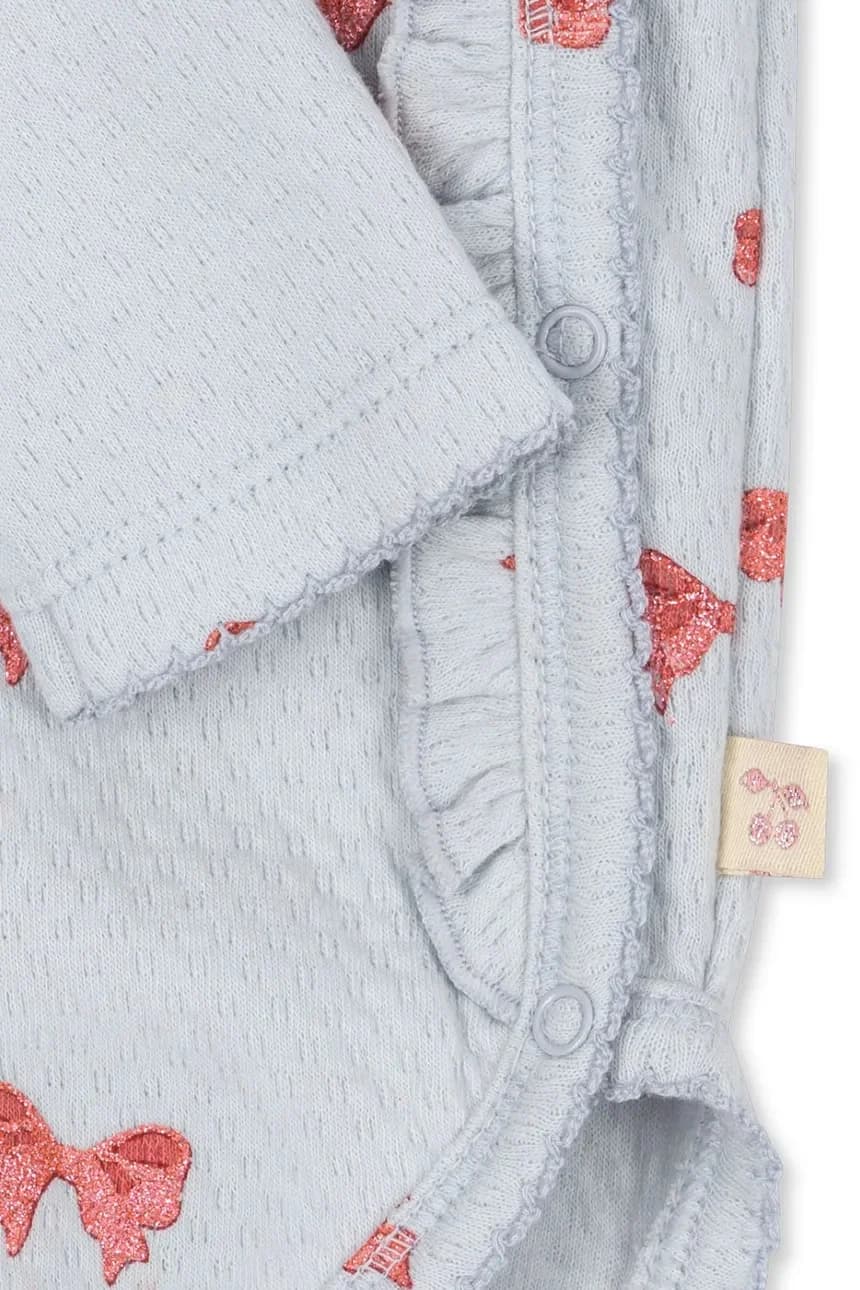 Хлопковое детское боди SUI NEWBORN FRILL BODY GOTS - фото 4