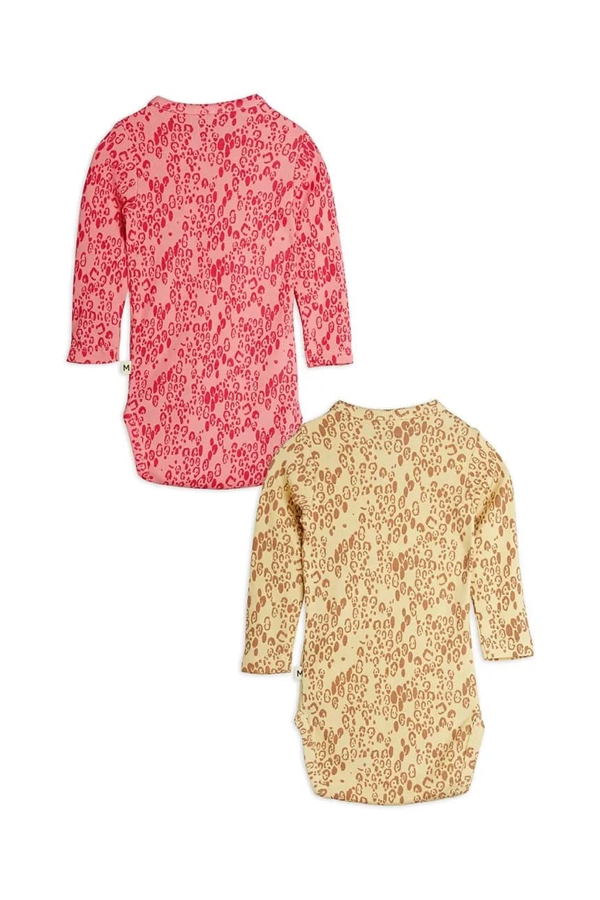Мини-боди с леопардовым принтом для малышей, 2 шт. - фото 2