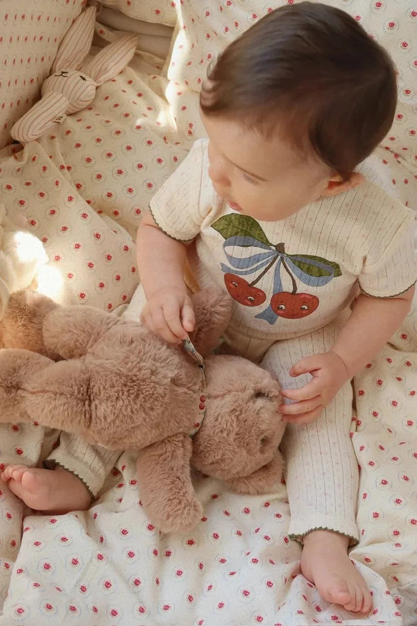 Хлопковое детское боди MINNIE SS BODY GOTS