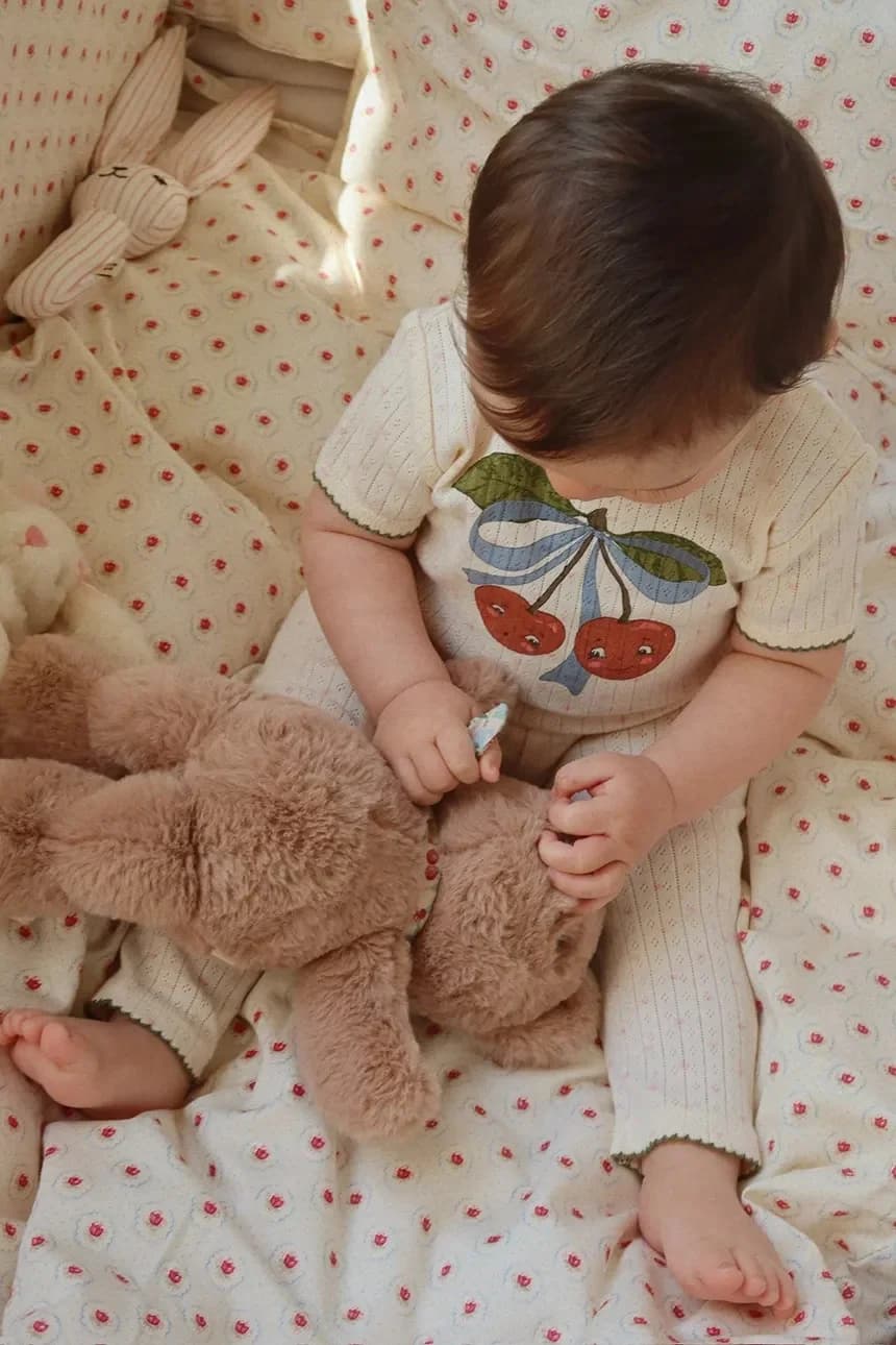 Хлопковое детское боди MINNIE SS BODY GOTS - фото 7