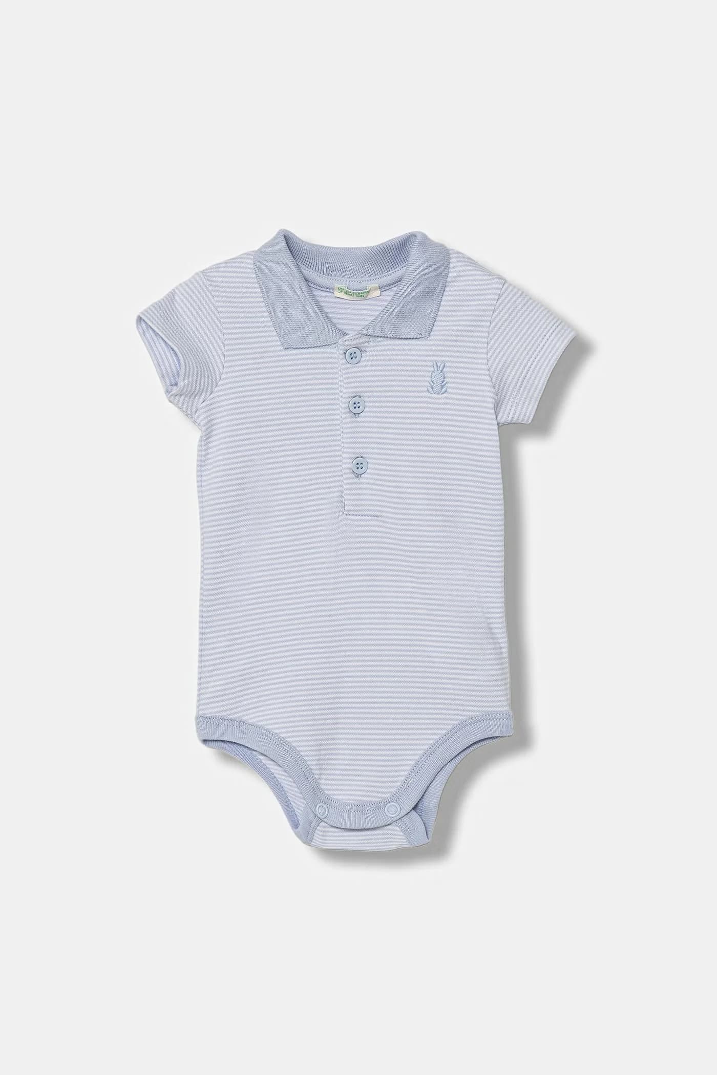 Детское боди из хлопка с эластаном