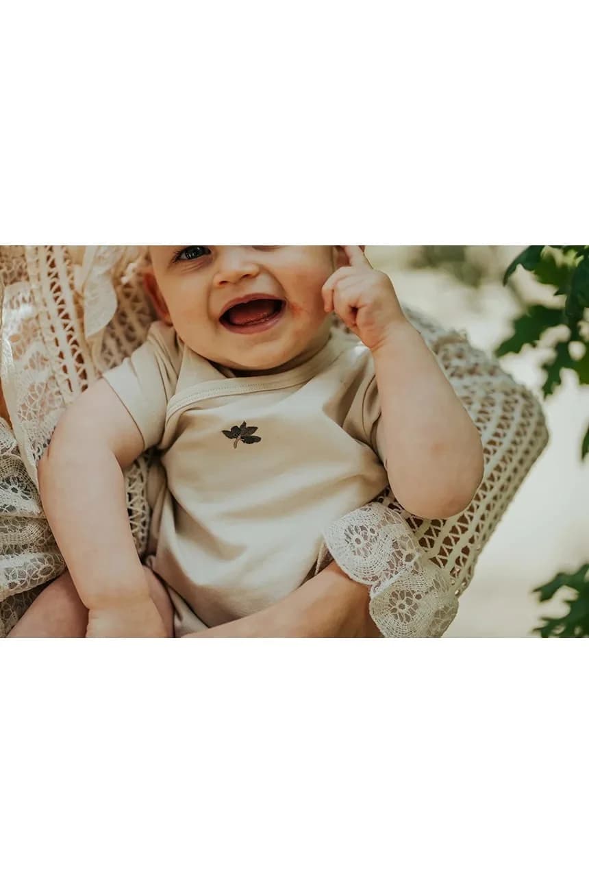 Хлопковое детское боди Cadey Bodysuit Olive - фото 4